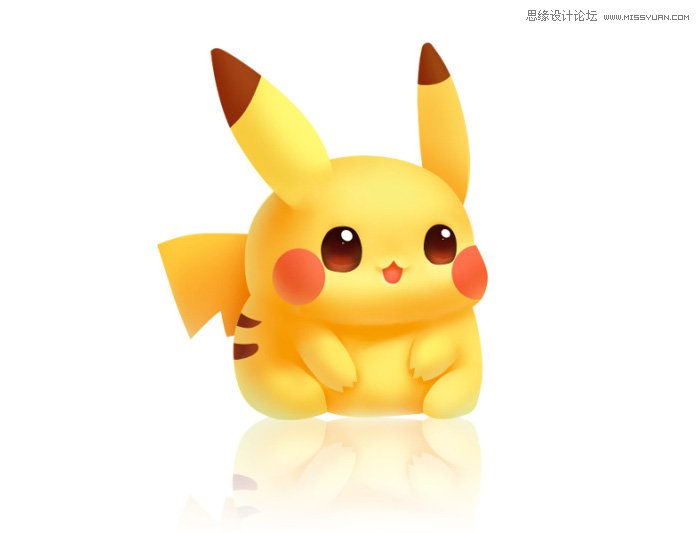用PS繪制3D立體風(fēng)格的皮卡丘圖標(biāo)