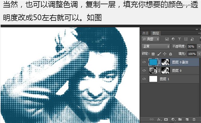 PS制作半調(diào)圓點(diǎn)風(fēng)格的人像海報(bào)教程