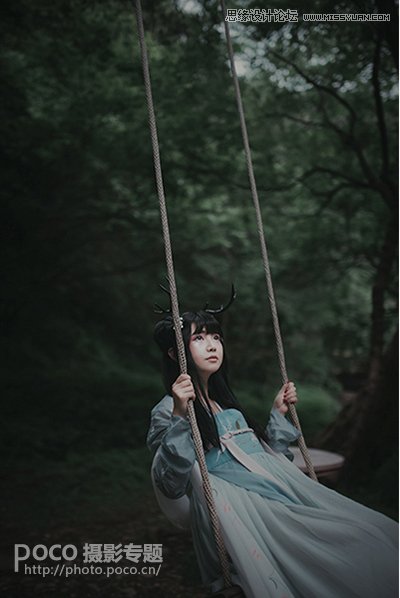 PS結(jié)合LR制作外景人像唯美的暗夜效果