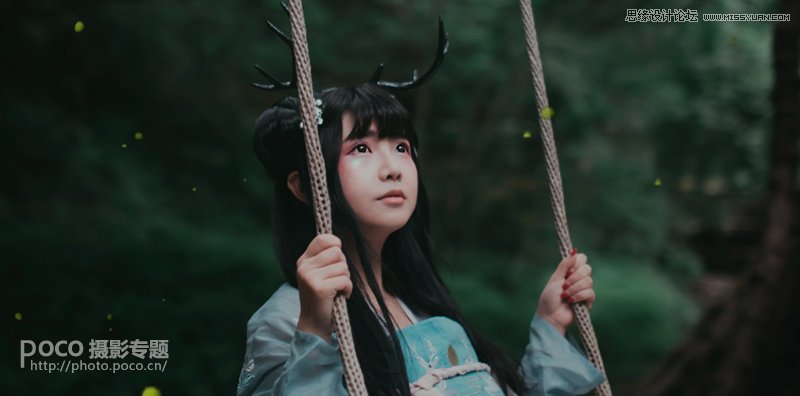 PS結(jié)合LR制作外景人像唯美的暗夜效果