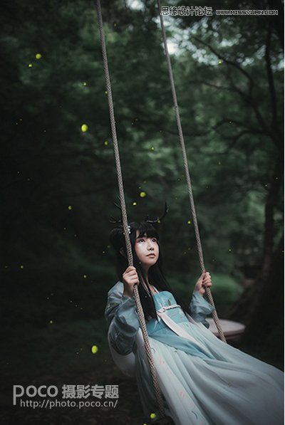 PS結(jié)合LR制作外景人像唯美的暗夜效果
