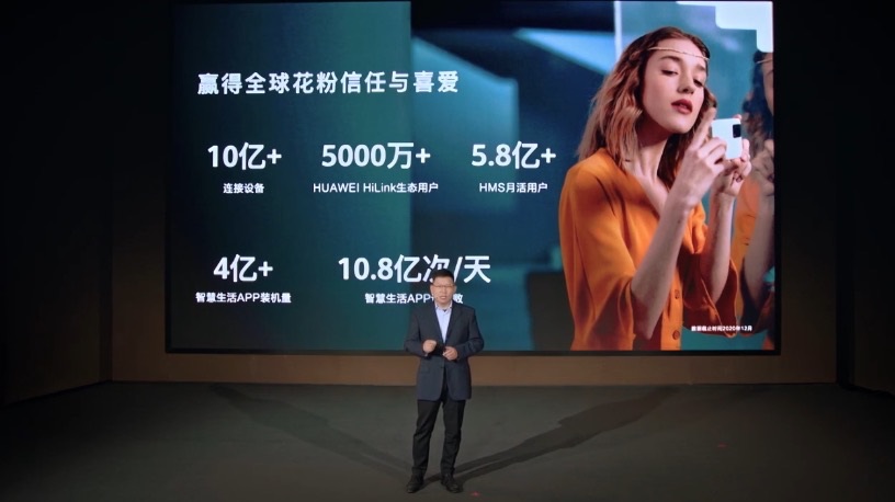 余承東：華為 HiLink 生態(tài)用戶達(dá) 5000 萬， 連接設(shè)備超 10 億