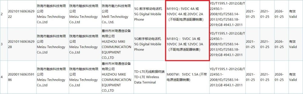 魅族新手機(jī)入網(wǎng):將不配電源適配器銷售