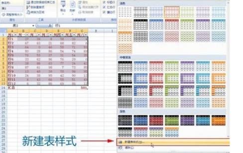 excel表格樣式 Excel表格樣式的套用與創(chuàng)建