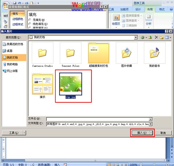 圖表背景 如何在Word2007中給圖表添加背景