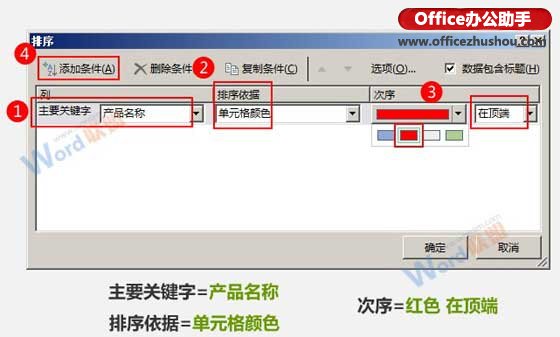 excel按照單元格顏色排序 按單元格顏色對Excel數(shù)據(jù)進行排序的方法
