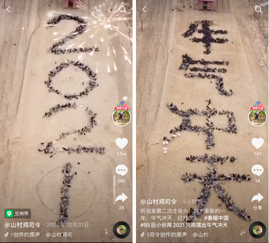 95后小伙攜雞仔擺出“牛氣沖天”造型 在抖音向全國(guó)網(wǎng)友拜年