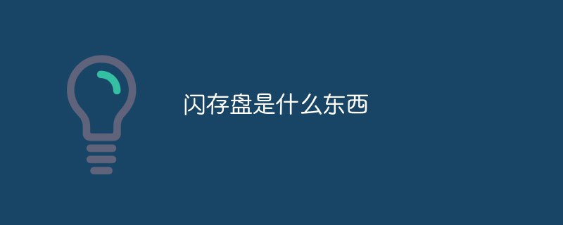 閃存盤是什么東西