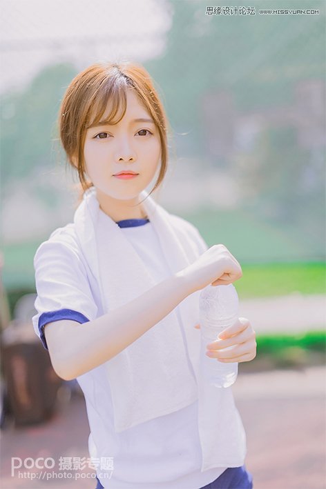 PS結(jié)合LR調(diào)出外景運動女孩日系淡雅效果