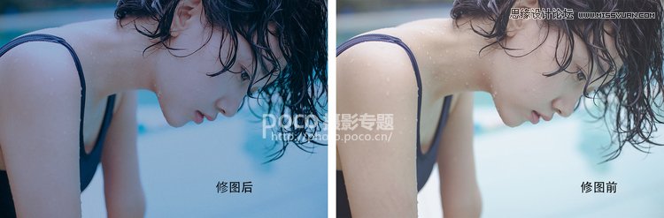 用PS調(diào)出冷色藝術(shù)效果的夏季人像照片