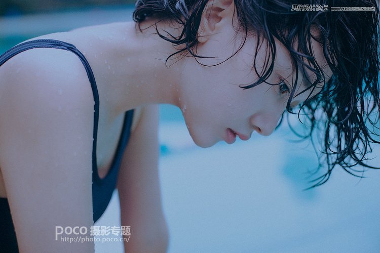 用PS調(diào)出冷色藝術(shù)效果的夏季人像照片