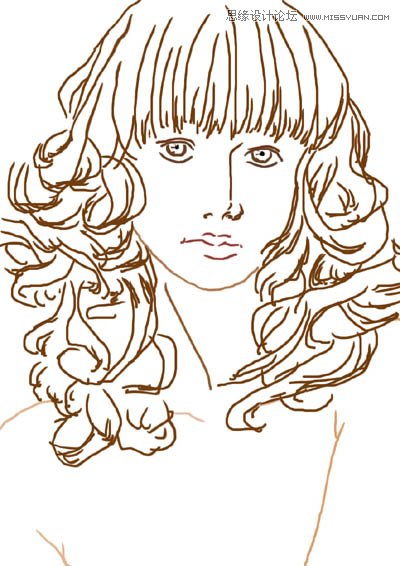 用PS鼠繪唯美的金發(fā)女模特教程