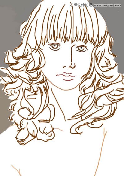 用PS鼠繪唯美的金發(fā)女模特教程