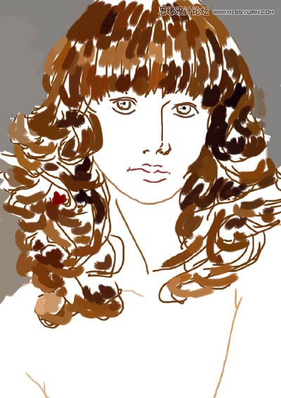 用PS鼠繪唯美的金發(fā)女模特教程