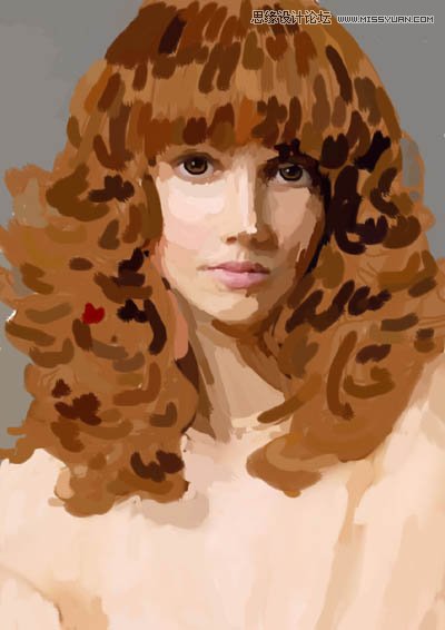 用PS鼠繪唯美的金發(fā)女模特教程