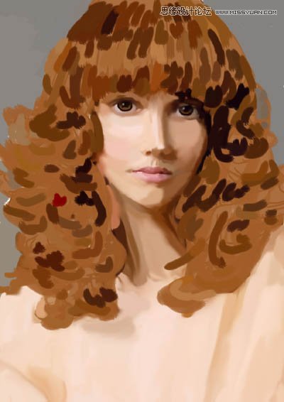 用PS鼠繪唯美的金發(fā)女模特教程