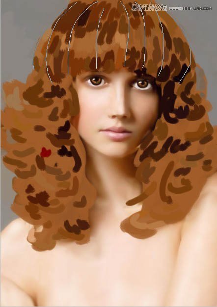 用PS鼠繪唯美的金發(fā)女模特教程