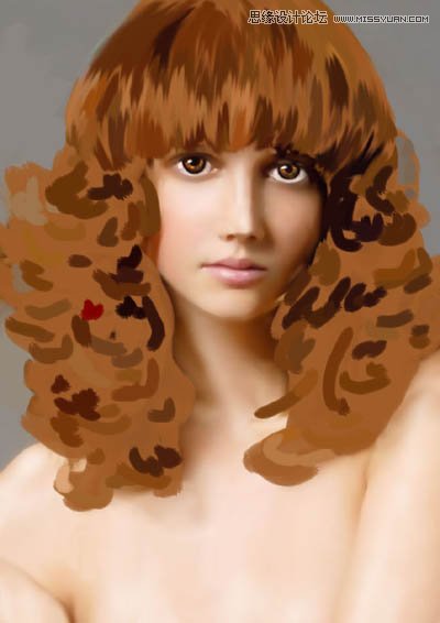 用PS鼠繪唯美的金發(fā)女模特教程