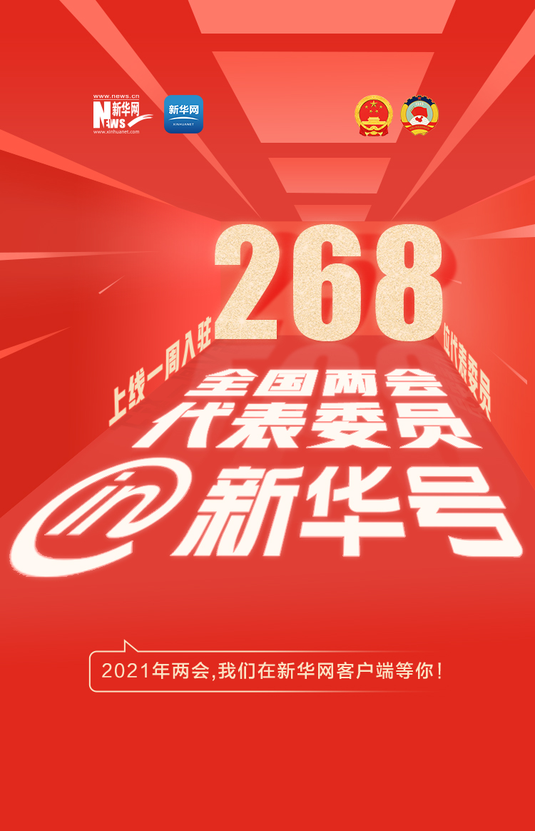 268位全國代表委員入駐“新華號” 邀您兩會“云上見”