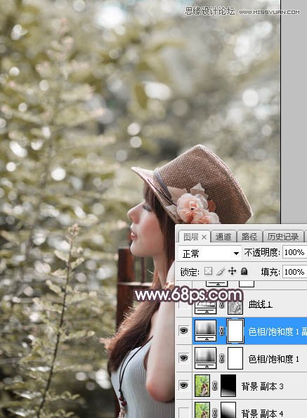 PS調(diào)出外景人像甜美逆光藝術(shù)效果