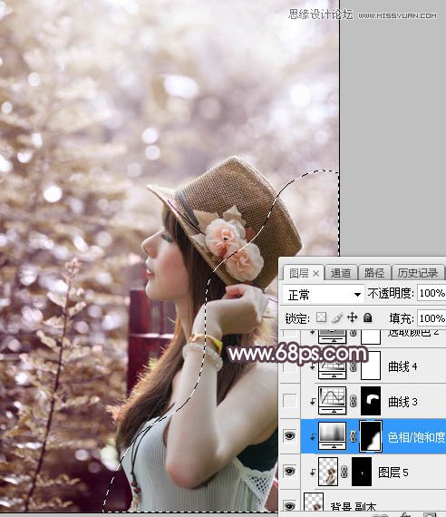 PS調(diào)出外景人像甜美逆光藝術(shù)效果
