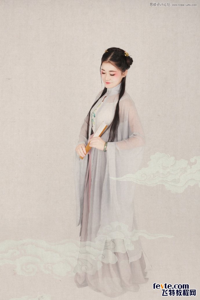 PS制作中國(guó)風(fēng)古典人像簽名效果圖