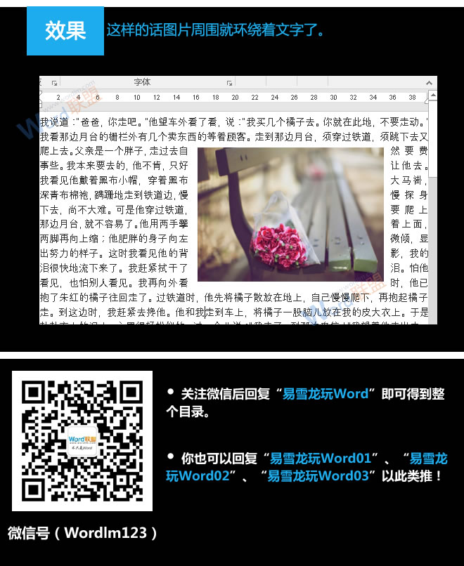 文字環(huán)繞方式怎么設置 設置文字環(huán)繞方式：易雪龍玩Word第二十一招