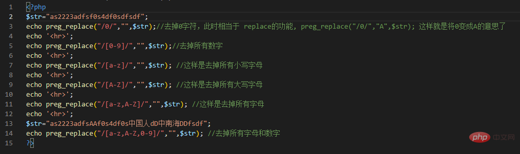 淺談php正則替換函數(shù)preg_replace的用法