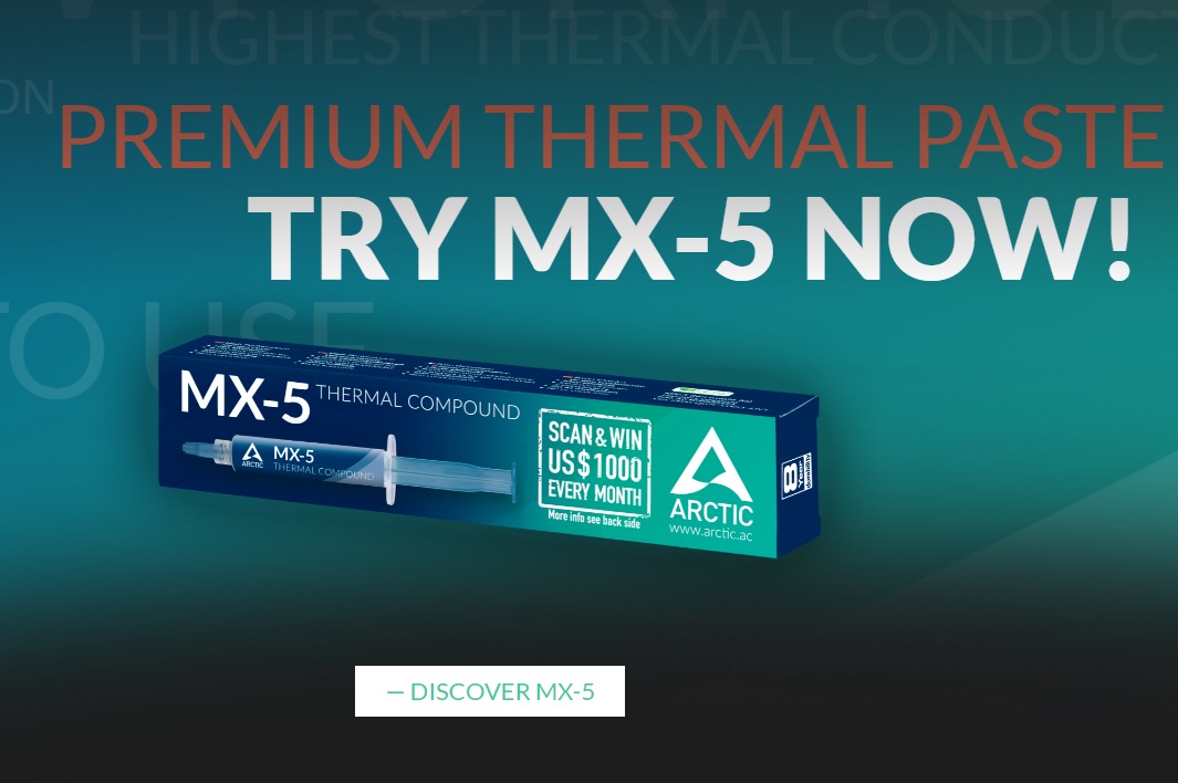 ARCTIC MX-5 導(dǎo)熱硅脂正式發(fā)布：粘度低易涂抹，5.89 美元起