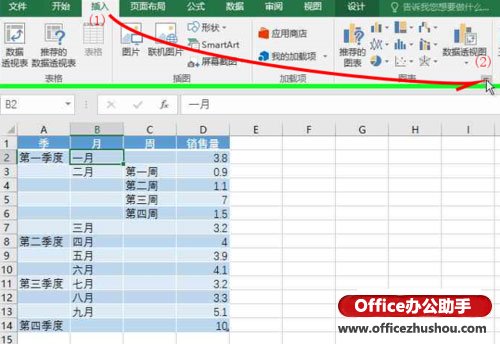 excel使用c新增數(shù)據(jù)表 使用Excel2016新增“旭日圖”分析數(shù)據(jù)的層次及占比