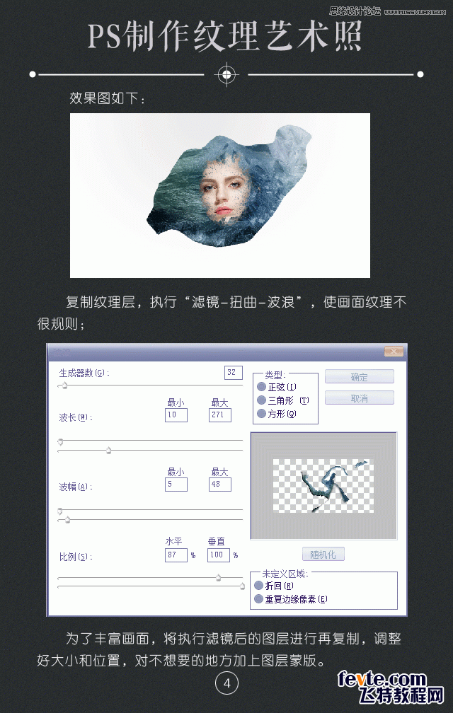 ps制作人像照片紋理藝術(shù)照片效果