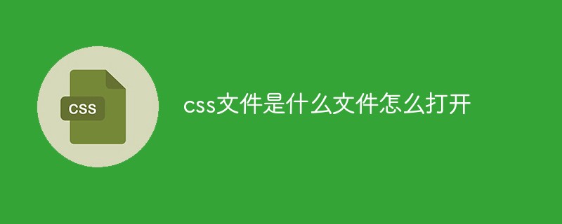 css文件是什么文件怎么打開