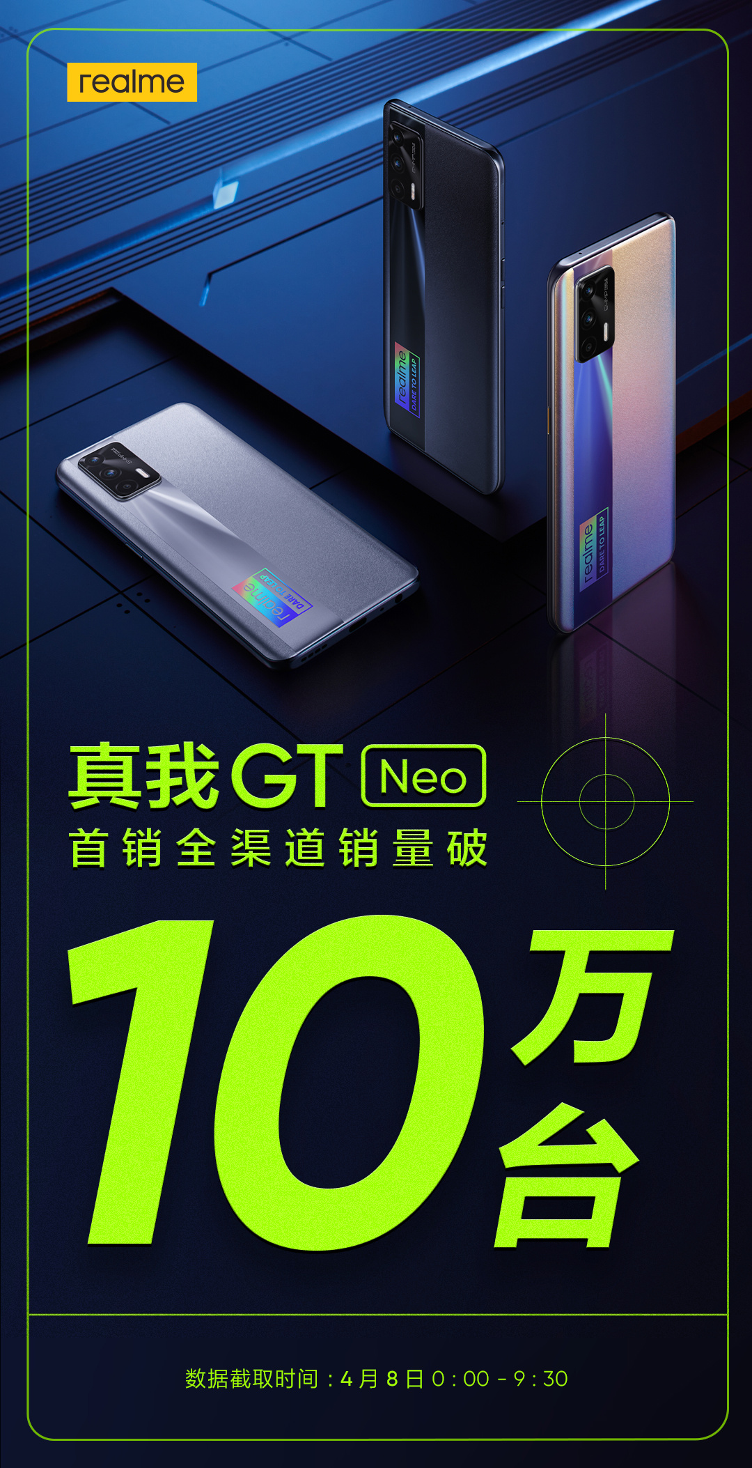 realme:真我 GT Neo 首銷全渠道銷量突破 10 萬(wàn)臺(tái)