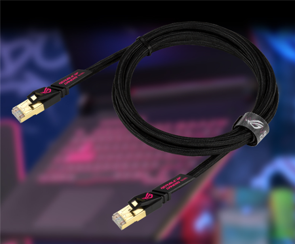 華碩ROG首款七類電競網(wǎng)線發(fā)布:10G速率+600MHz頻寬