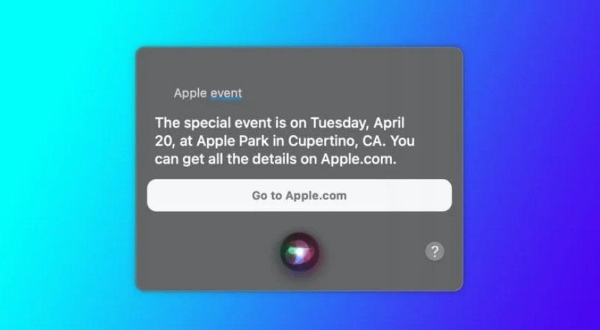 Siri 透露蘋果活動(dòng)計(jì)劃于 4 月 20 日舉行發(fā)布會(huì):iPad Pro 2021 有望亮相