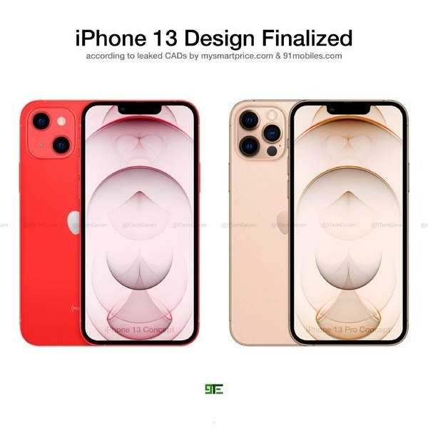 外形基本定了！iPhone 13/13 Pro高清渲染圖曝光：劉海縮小