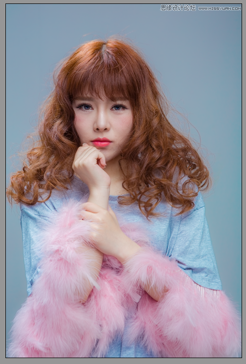 PS調(diào)出美女人像照片唯美的粉嫩膚色效果