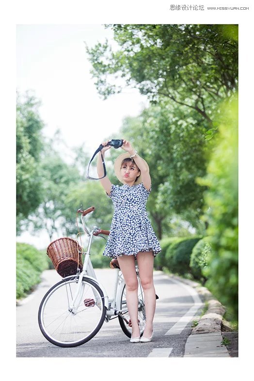 PS調(diào)出外景人像夏季小清新效果圖
