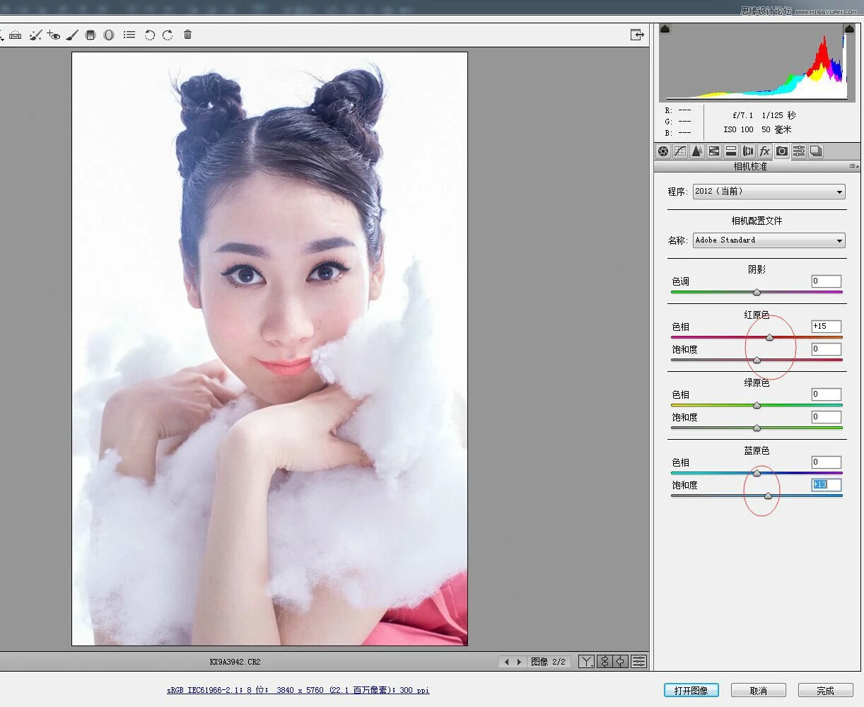 PS給美女私房照添加唯美雪景效果