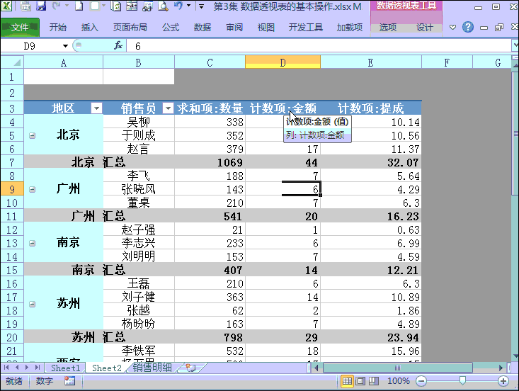 excel數據透視表 Excel數據透視表10大常用技巧