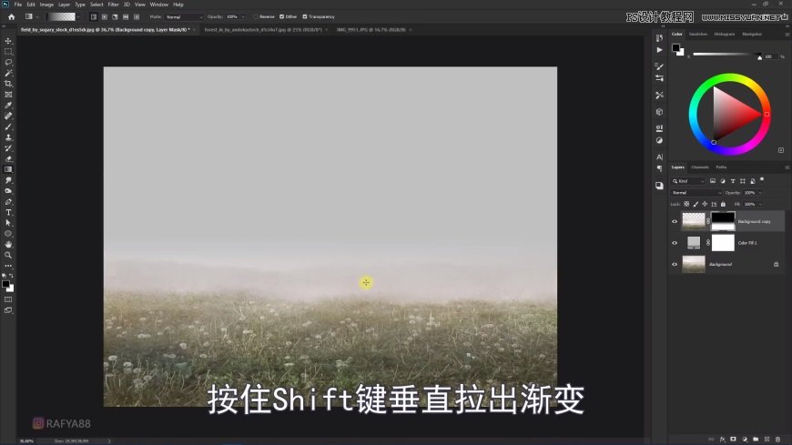 PS創(chuàng)意合成森林中的新娘和鳥籠