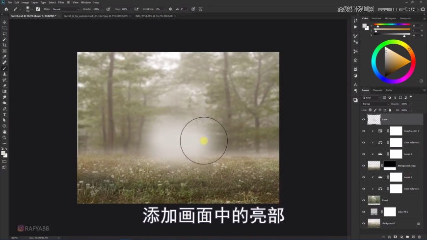 PS創(chuàng)意合成森林中的新娘和鳥籠