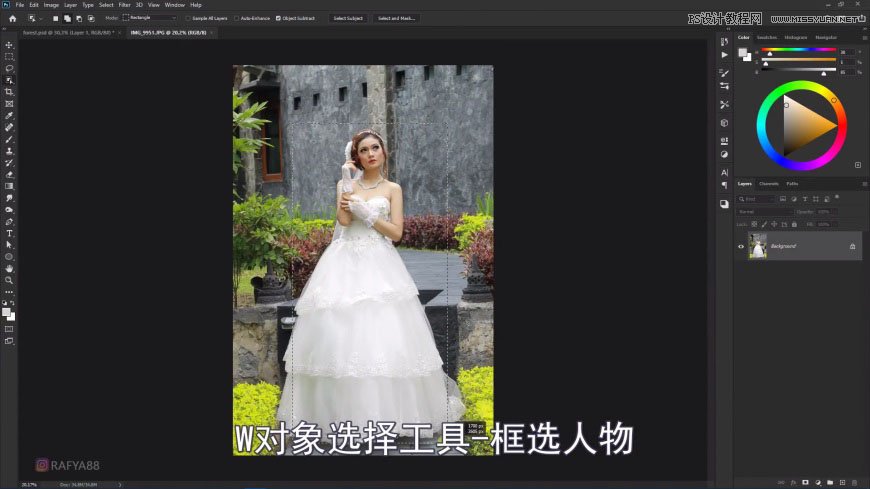 PS創(chuàng)意合成森林中的新娘和鳥籠