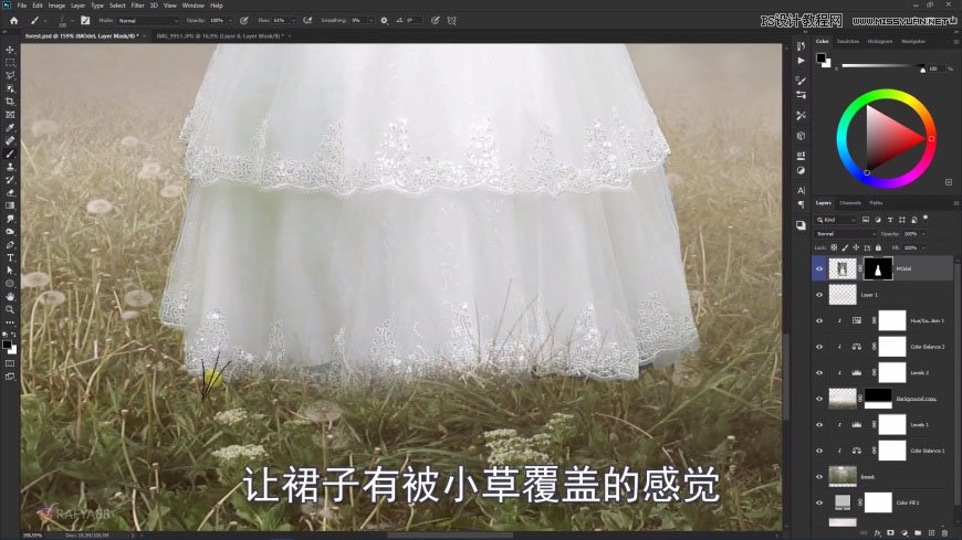 PS創(chuàng)意合成森林中的新娘和鳥籠