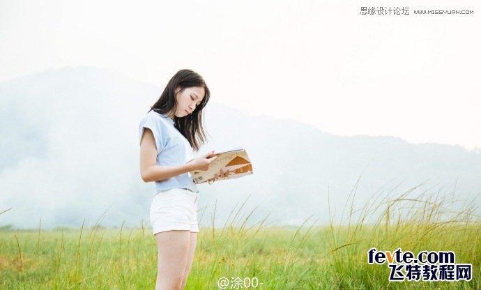 PS調(diào)出外景人像文藝小清新色調(diào)