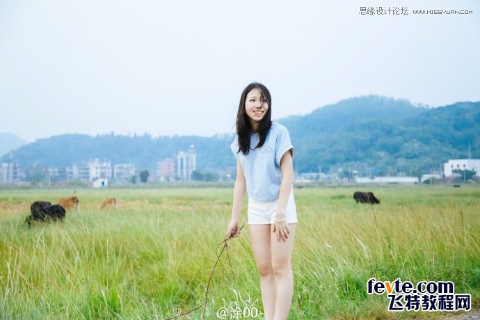 PS調(diào)出外景人像文藝小清新色調(diào)