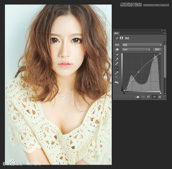 PS給清純女孩轉(zhuǎn)唯美手繪效果