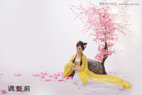用PS為美女寫真調(diào)出中國風(fēng)仿工筆畫效果