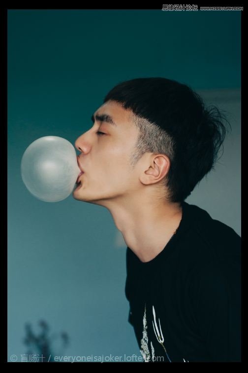 PS結(jié)合濾鏡設(shè)計(jì)創(chuàng)意的人像泡泡效果