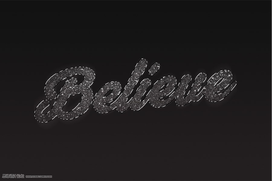 PS制作絢麗星空裝飾的藝術字教程